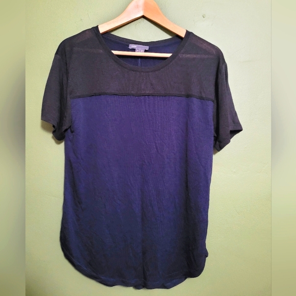Vince Sheer Panel Short Sleeve Tee – Women’s Small - Picture 1 of 2